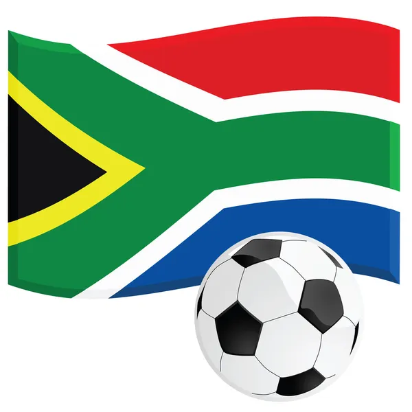 Sudáfrica fútbol — Vector de stock