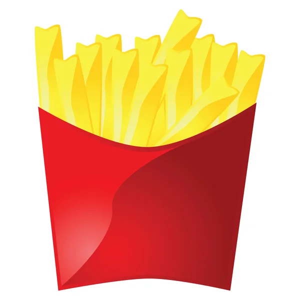 Patatas fritas — Vector de stock