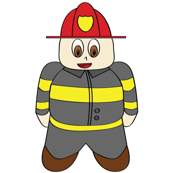 卡通消防员 — 图库矢量图片