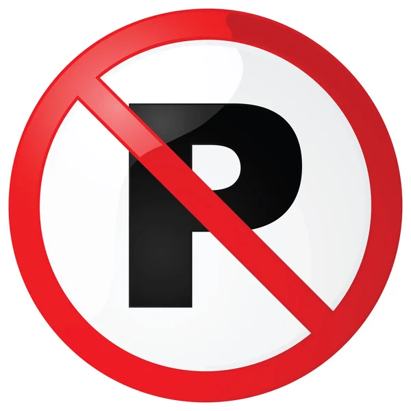 No parking sign — Stock Vector