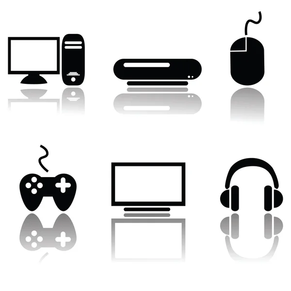 Videogame icons — Stock Vector