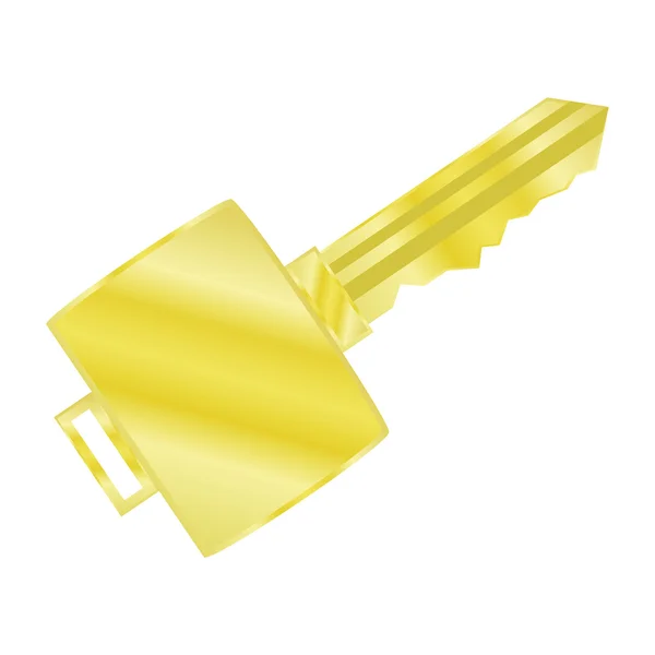 Golden key — Stock Vector