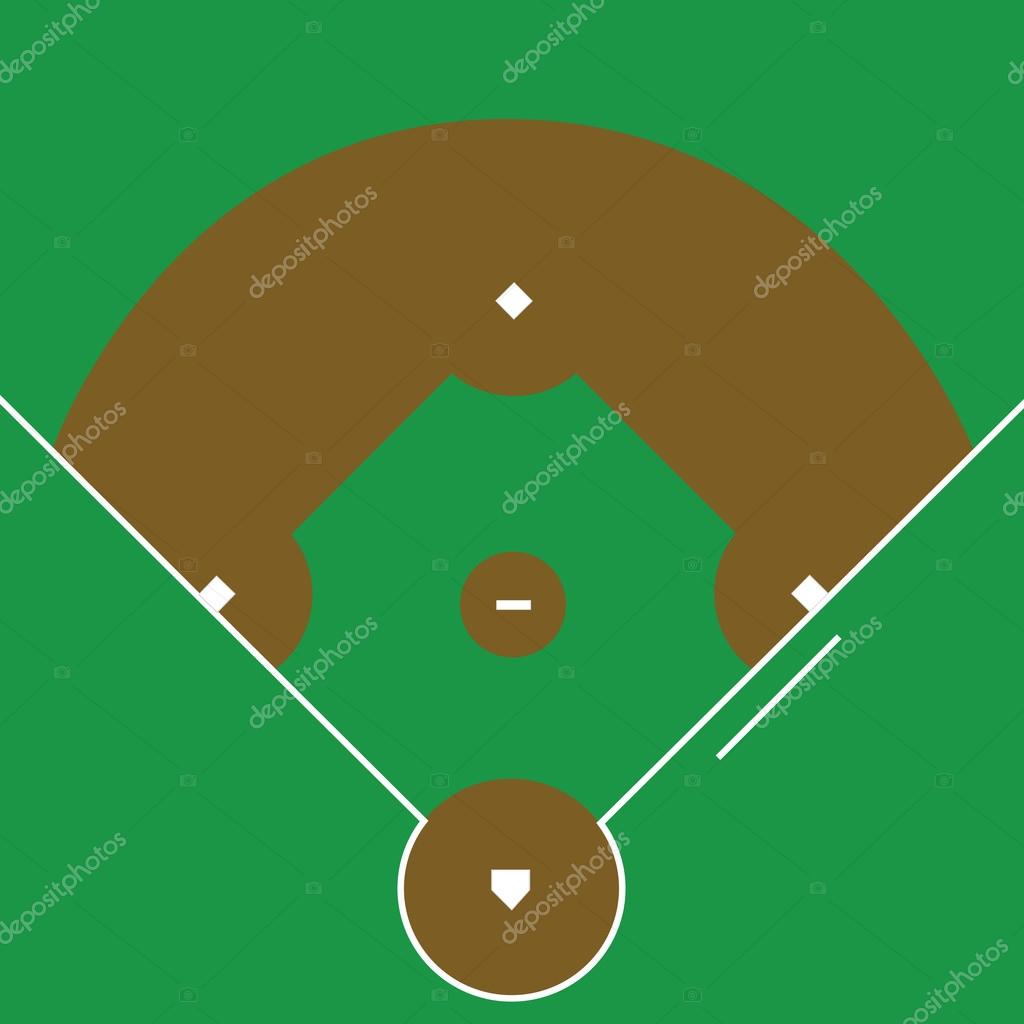 Baseball diamond — Stock Vector © bruno1998 29564711