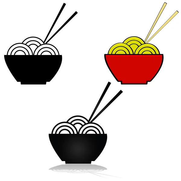 Noodle pictogram — Stockvector