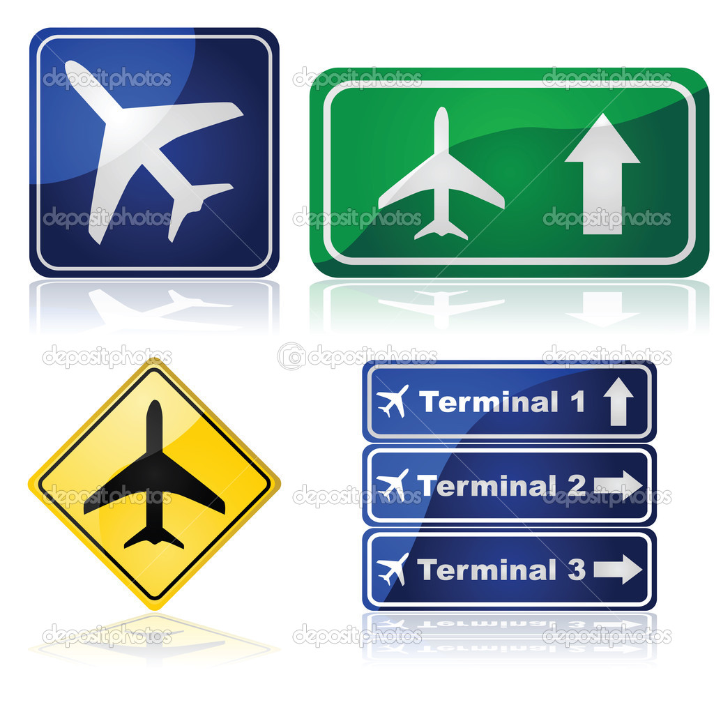 Airport signs