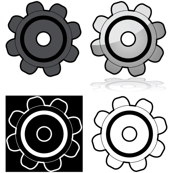 Machine gear — Stock Vector