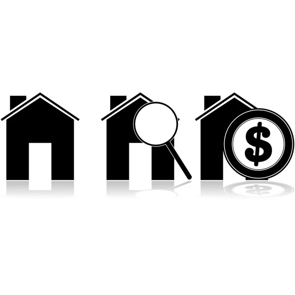 Acheter une maison — Image vectorielle