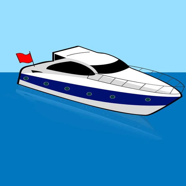 Schnellboot — Stockvektor