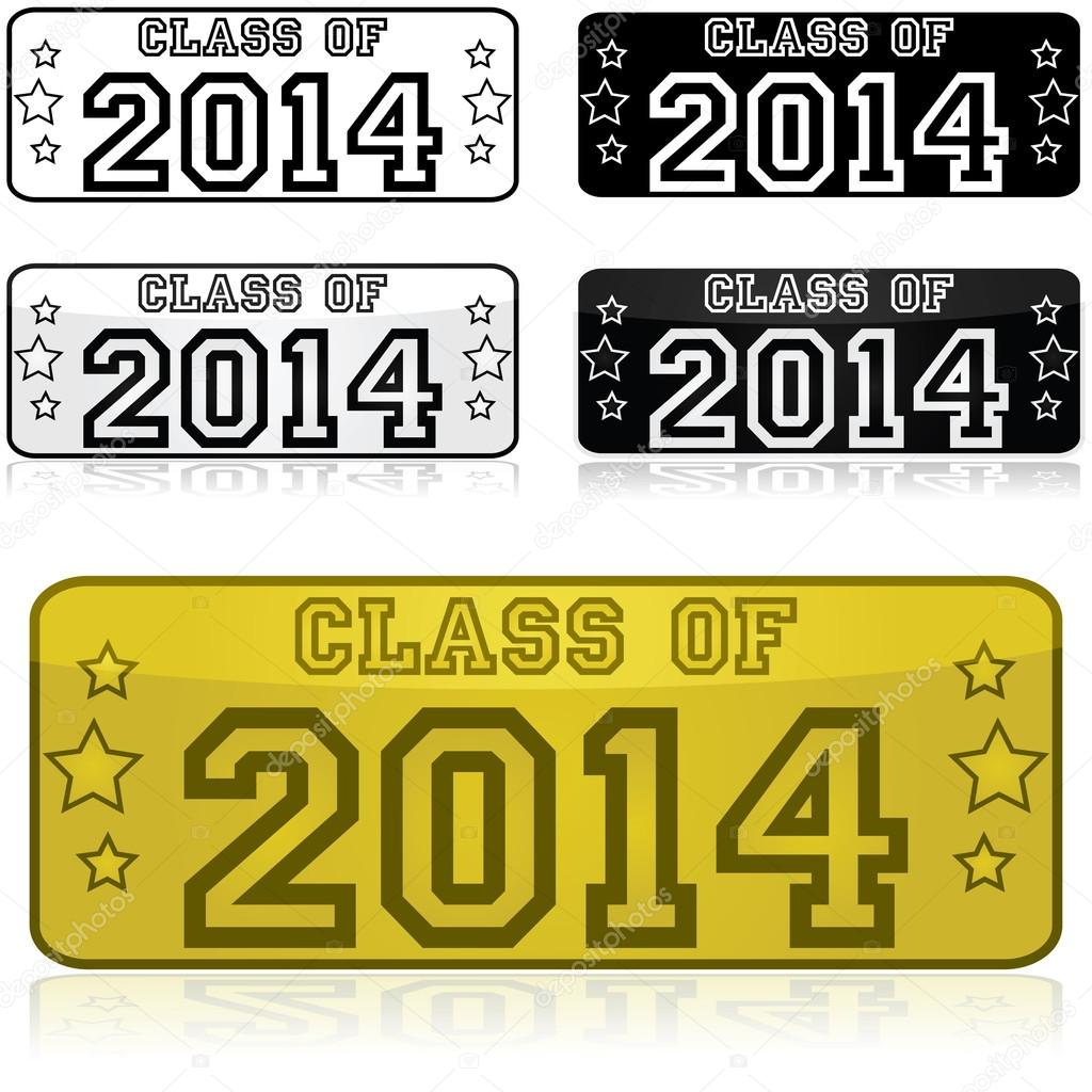 Class of 2014 stickers