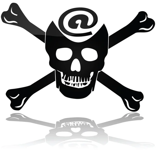 Piratería web — Archivo Imágenes Vectoriales