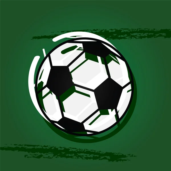 Stylish soccer ball — Stock Vector