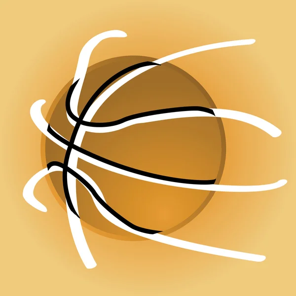 Stilvoller Basketball — Stockvektor