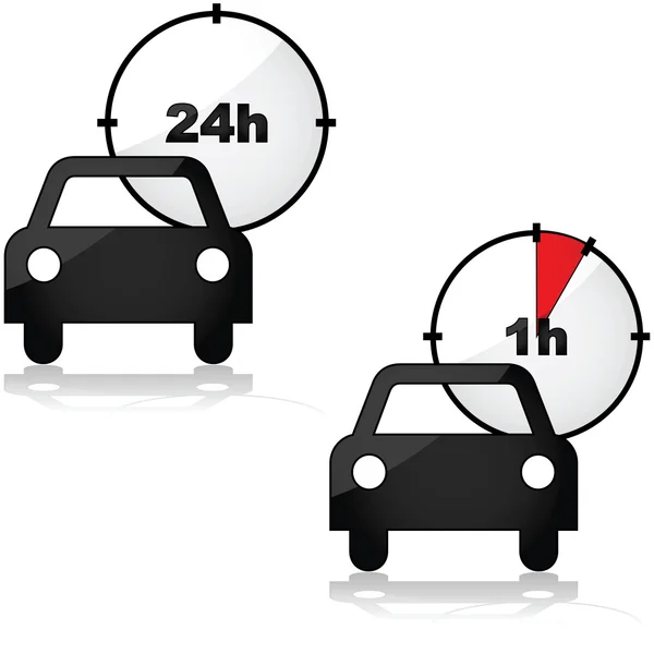 Alugar um carro —  Vetores de Stock