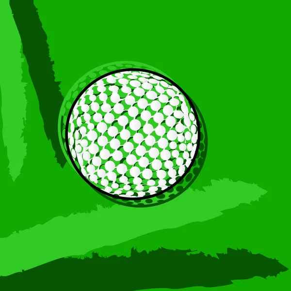 Pelota de golf estilizada — Archivo Imágenes Vectoriales