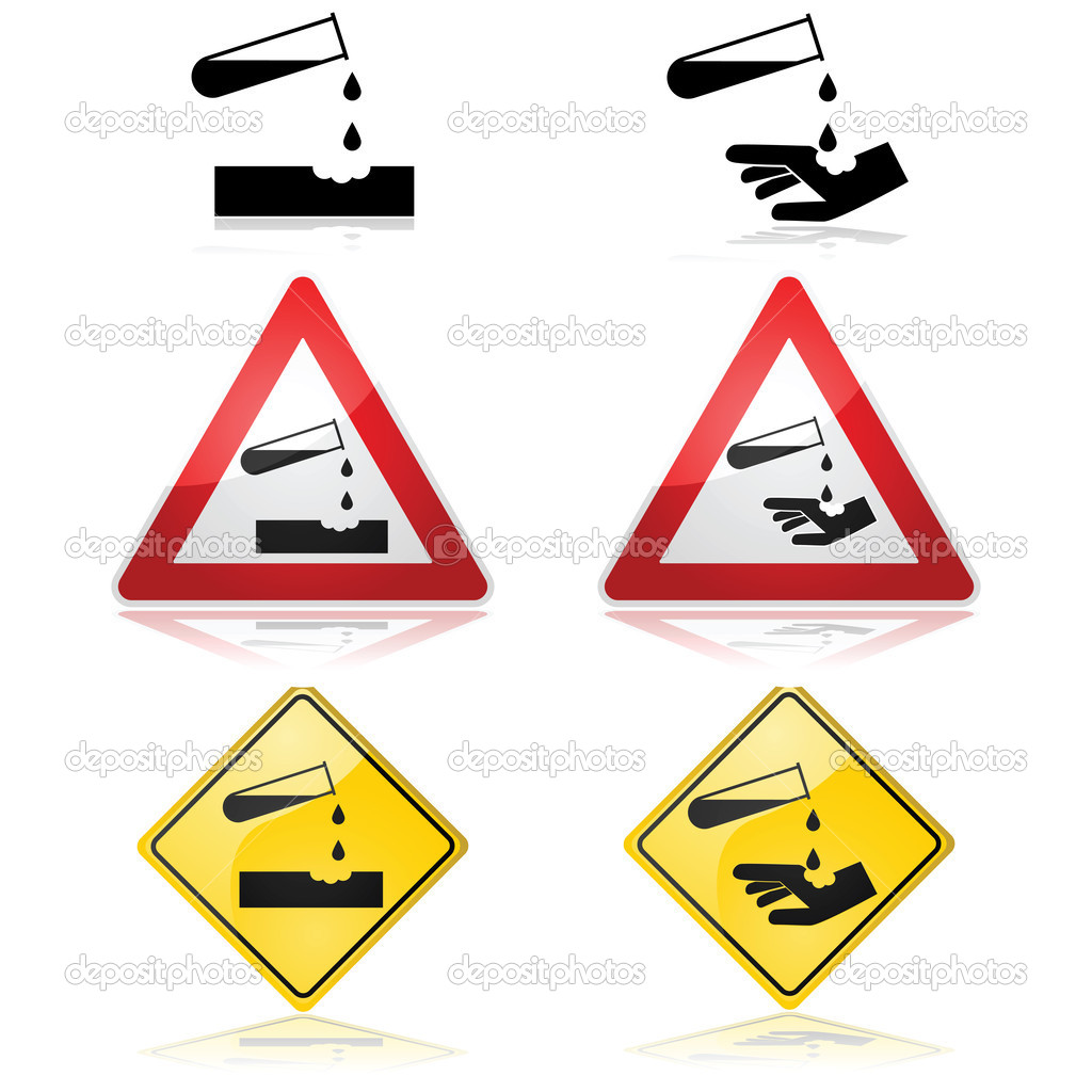 Corrosive substance warning Stock Vector Image by ©bruno1998 40251213