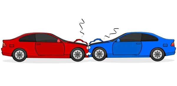 Accidente de coche — Vector de stock