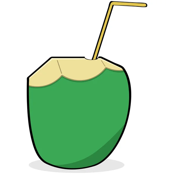 Kokoswasser — Stockvektor