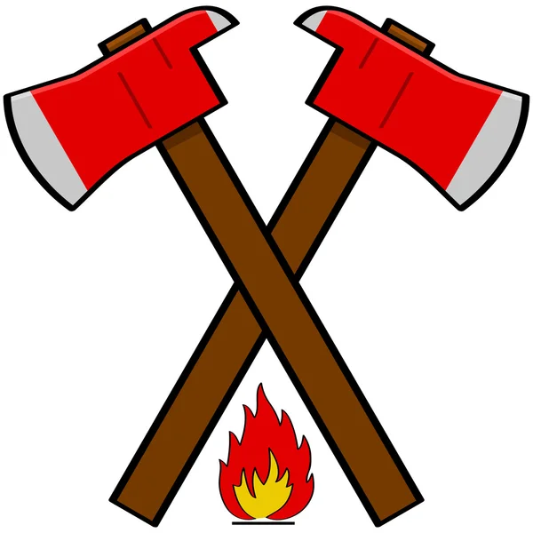 Пожарный топор — стоковый вектор