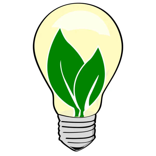 Ampoule environnementale — Image vectorielle