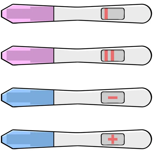 Tests de grossesse — Image vectorielle