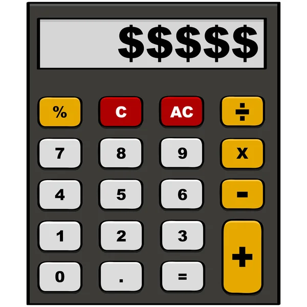 Calculadora de dinheiro —  Vetores de Stock