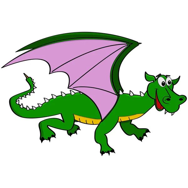 Cartoon dragon — Stockvector