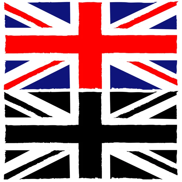 Painted Union Jack — Stock Vector
