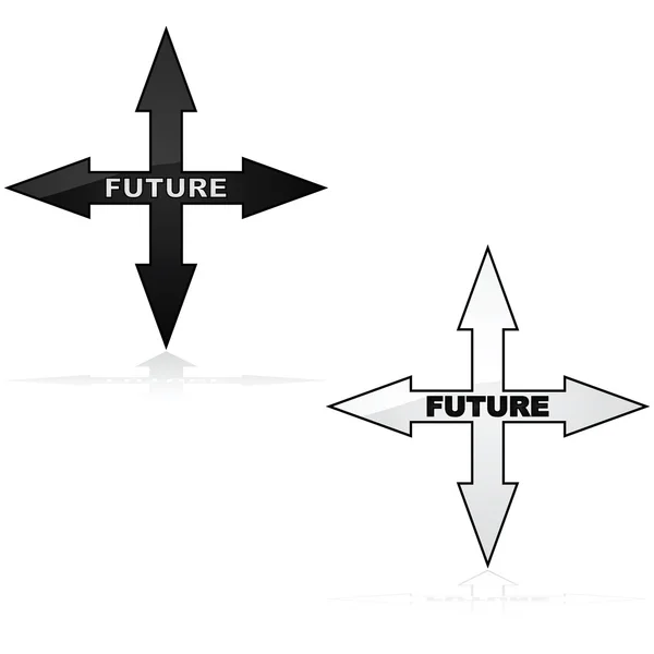 Icono futuro — Archivo Imágenes Vectoriales