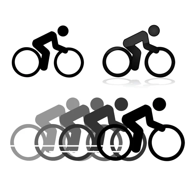 Iconos de ciclismo — Archivo Imágenes Vectoriales