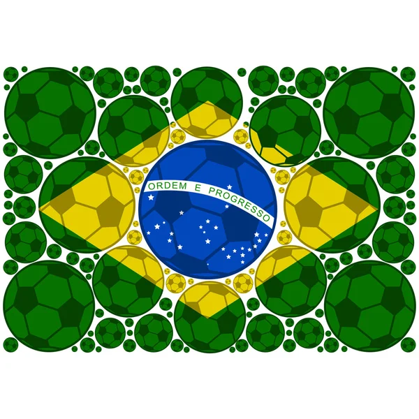 Brazília labdák — Stock Vector