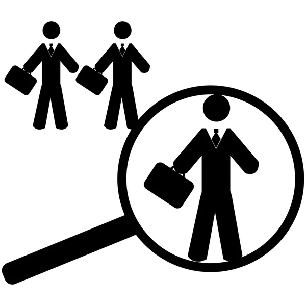 Wyszukiwanie pracownika — Wektor stockowy