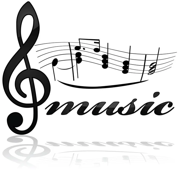 Музика значок — стоковий вектор