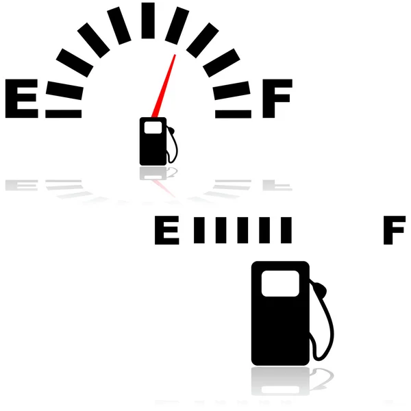 Wskaźnik paliwa — Wektor stockowy