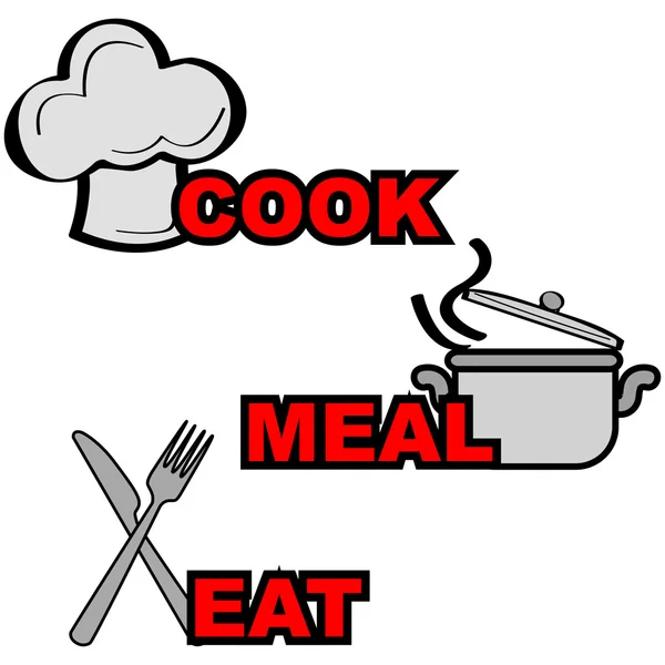 Matlagning ikoner — Stock vektor