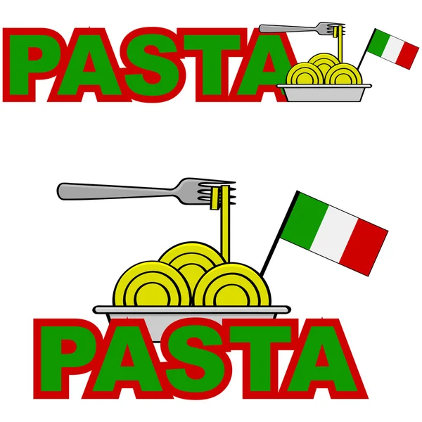 Pastas — Vector de stock