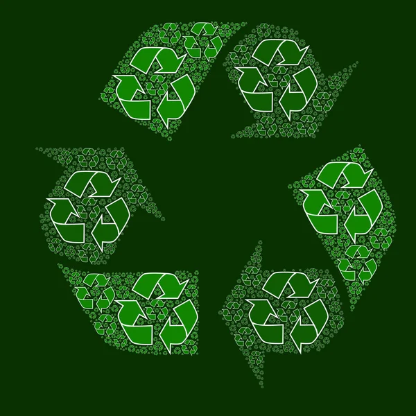 Kompozytowe znak recyklingu — Wektor stockowy