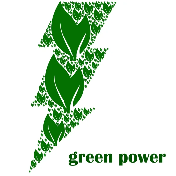 Zöld energia — Stock Vector
