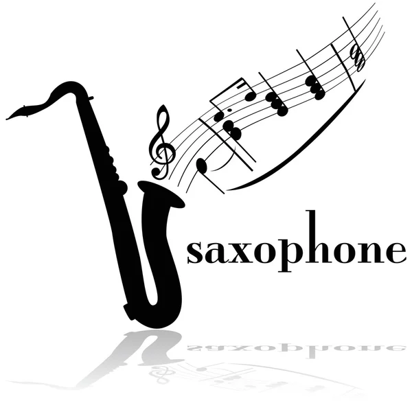 Саксофон — стоковий вектор
