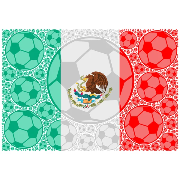 México balones de fútbol — Archivo Imágenes Vectoriales