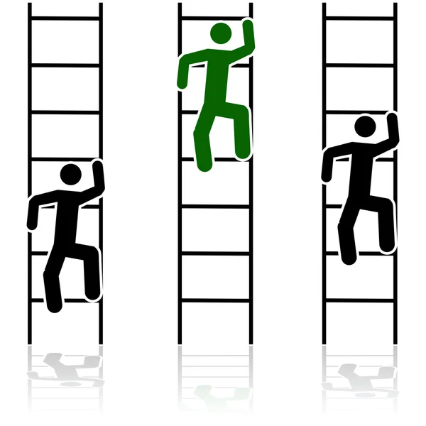 Ladder race — Stockvector