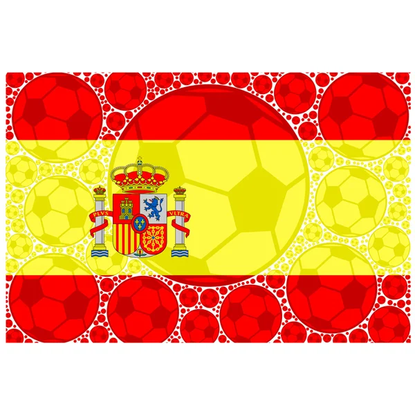 España balones de fútbol — Vector de stock