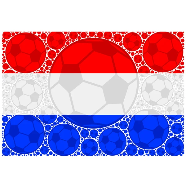 Футбольные мячи Нидерландов — стоковый вектор