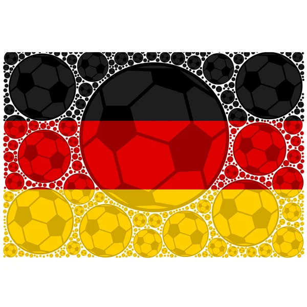 Alemanha bolas de futebol — Vetor de Stock