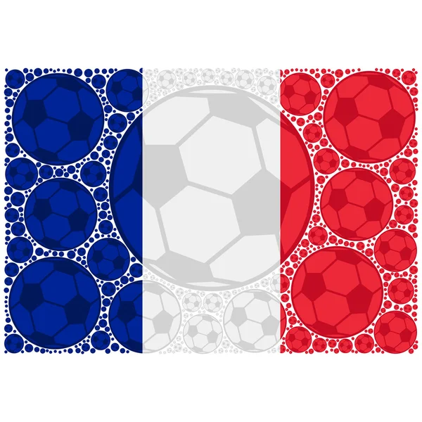 フランス サッカー ボール — ストックベクタ