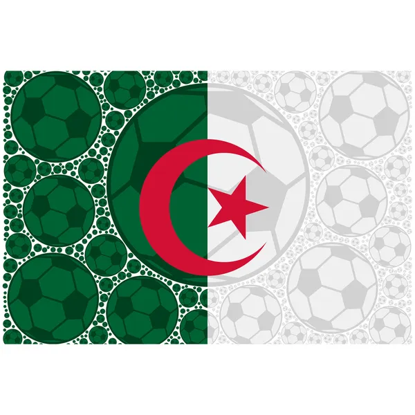 アルジェリア サッカー ボール — ストックベクタ