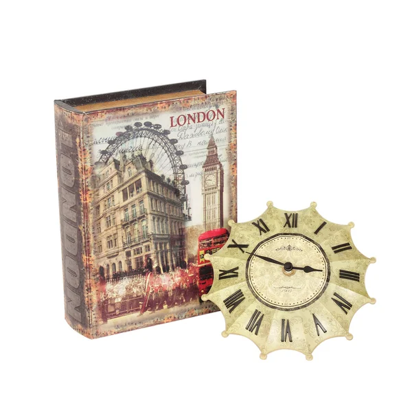 Clock book — Stock Photo, Image