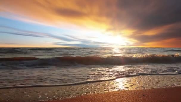 Olas de mar — Vídeo de stock