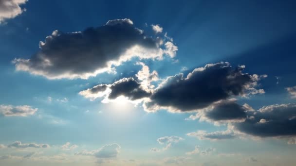 Cielo con nubes — Vídeos de Stock