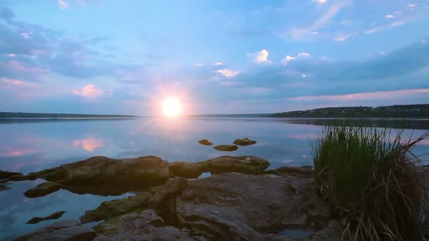 Lago de costa — Vídeo de Stock