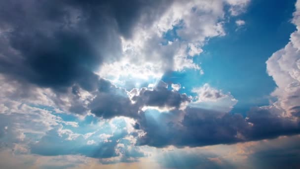 Cielo con nubes — Vídeos de Stock